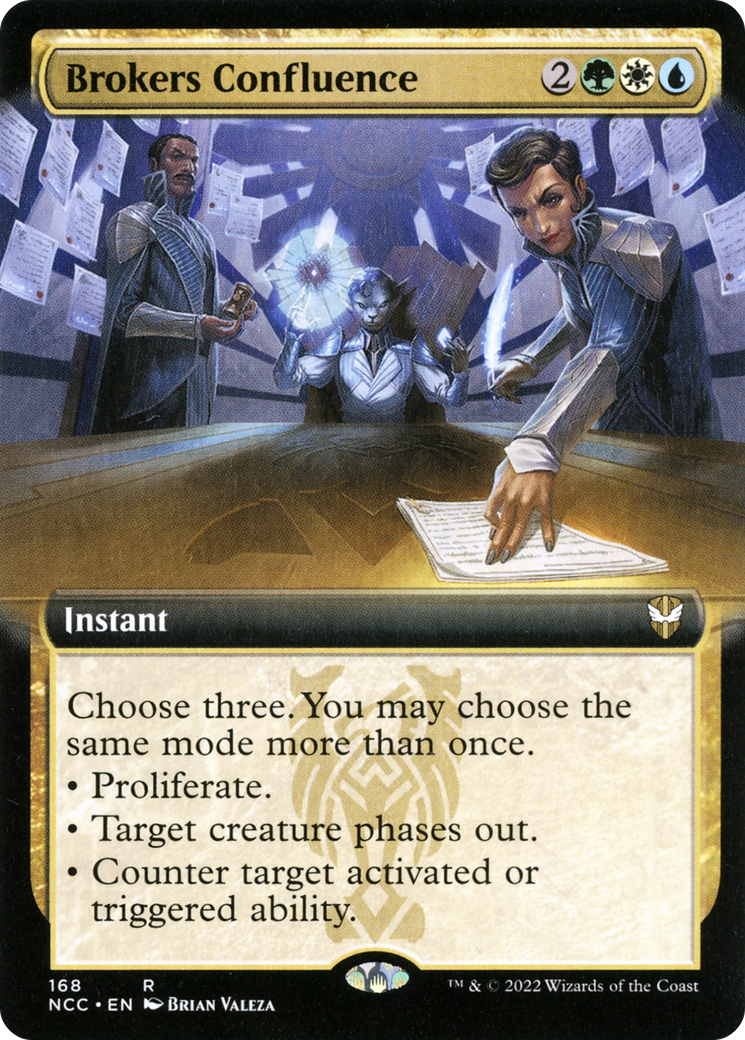 Image of Brokers Confluence (Extended Art) [Streets of New Capenna Commander]