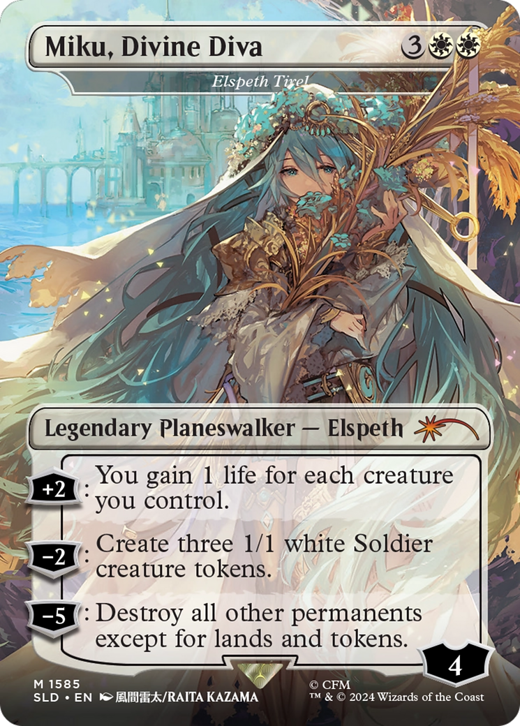 Image of Miku, Divine Diva - Elspeth Tirel (Japanese) [Secret Lair Drop Series]