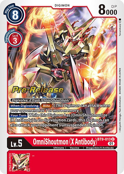 Image of OmniShoutmon (X Antibody) [BT9-013] [X Record Pre-Release Promos]