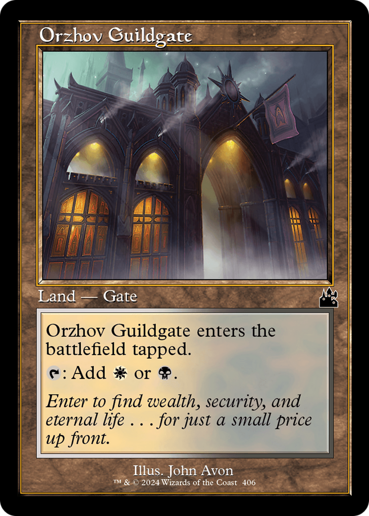 Image of Orzhov Guildgate (Retro Frame) [Ravnica Remastered]