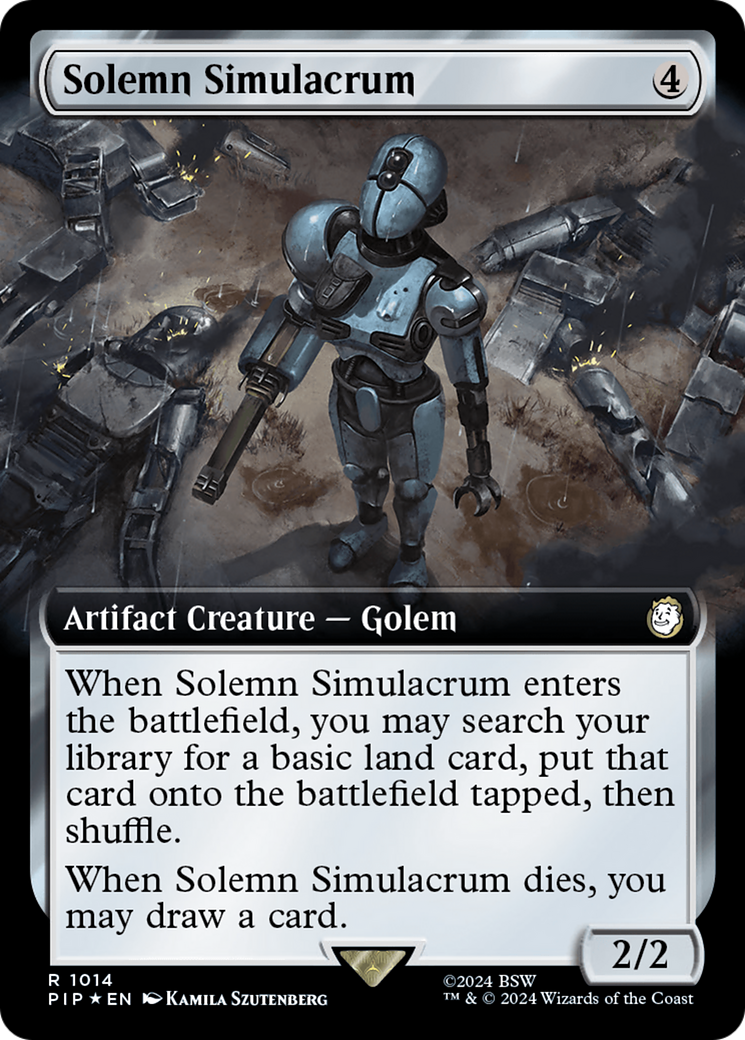 Image of Solemn Simulacrum (Extended Art) (Surge Foil) [Fallout]