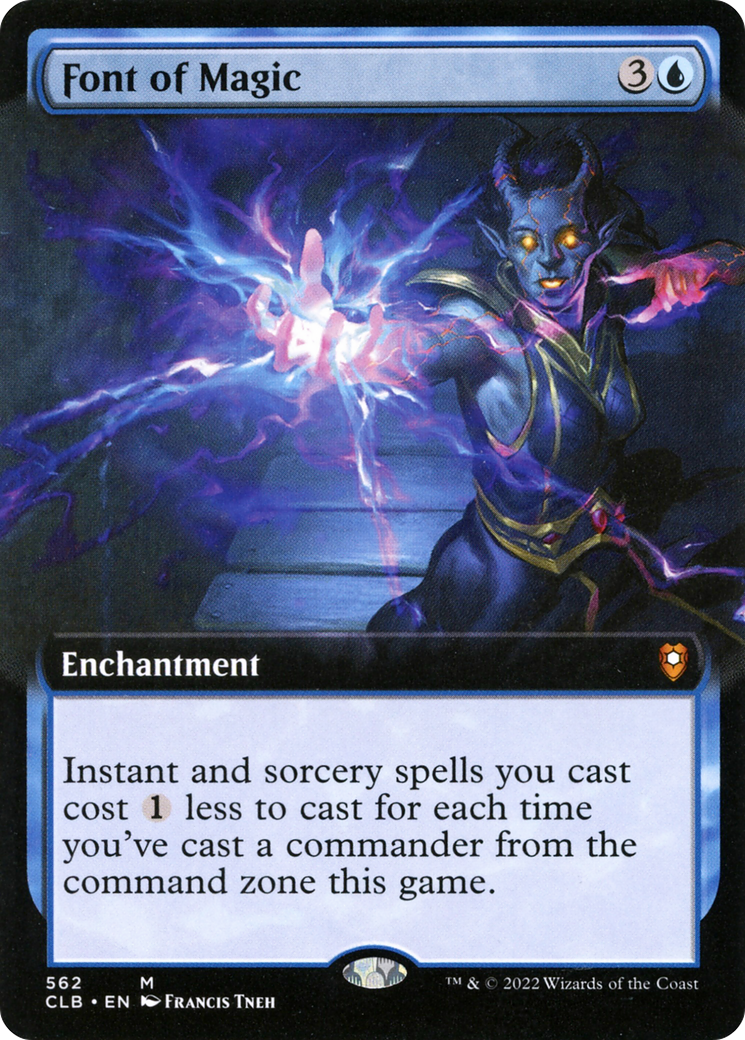 Image of Font of Magic (Extended Art) [Commander Legends: Battle for Baldur's Gate]