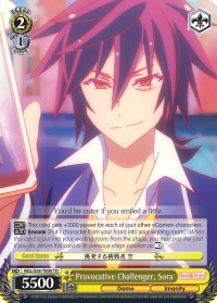Image of Provocative Challenger, Sora (NGL/S58-TE06 TD) [No Game No Life]