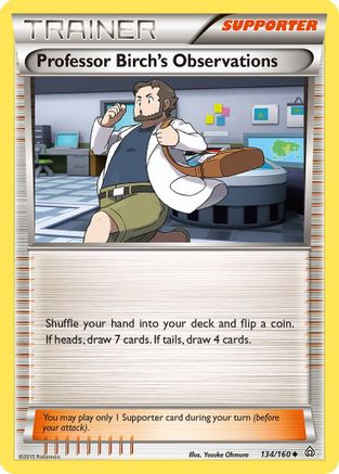 Image of Professor Birch's Observations (134/160) [XY: Primal Clash]