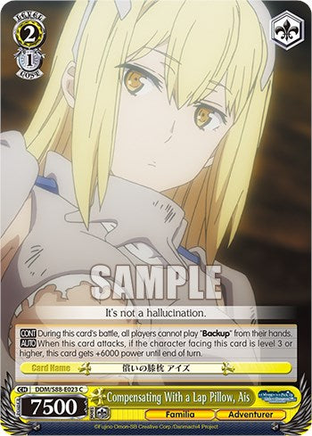 Image of Compensating With a Lap Pillow, Ais (DDM/S88-E023 C) [Is it Wrong to Try to Pick Up Girls in a Dungeon?]
