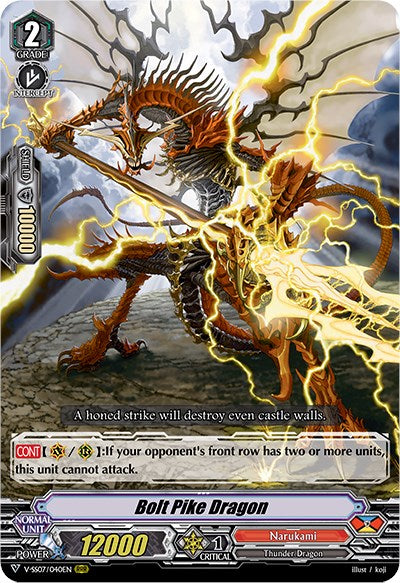 Image of Bolt Pike Dragon (V-SS07/040EN) [Clan Selection Plus Vol.1]