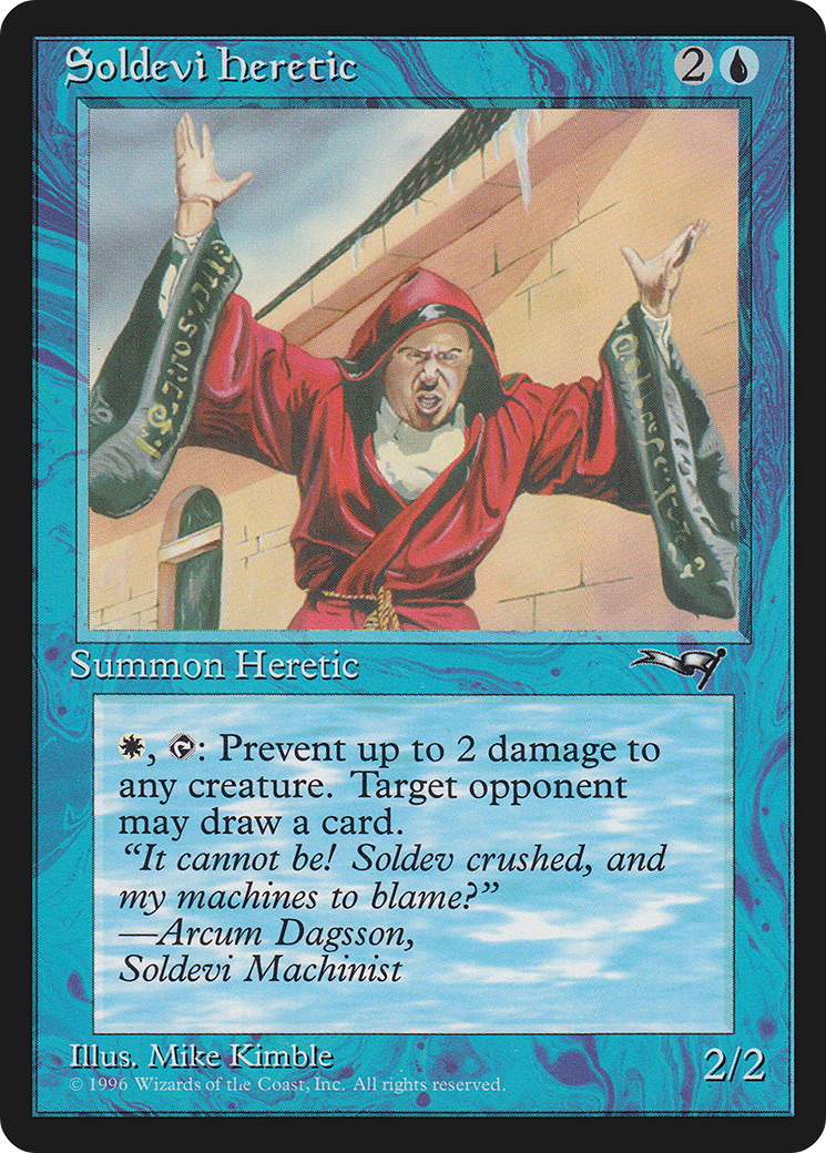 Image of Soldevi Heretic (Hands Raised) [Alliances]