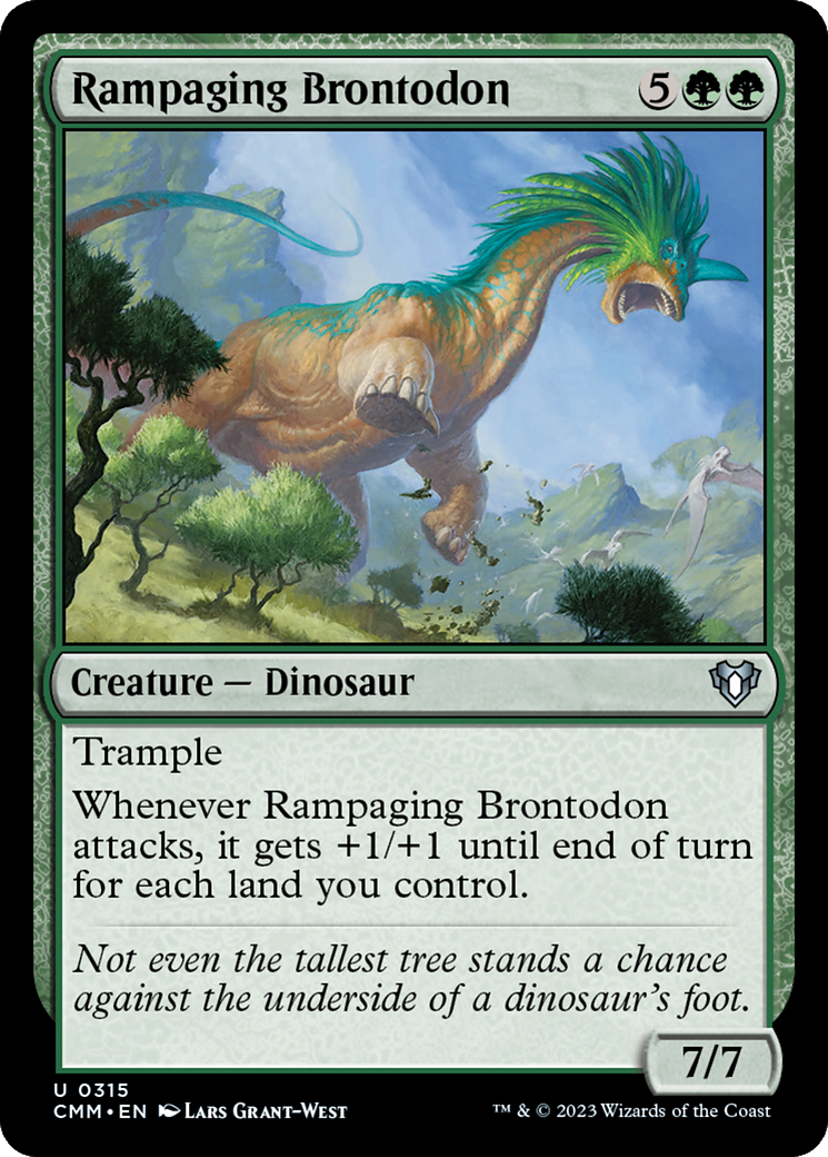 Image of Rampaging Brontodon [Commander Masters]