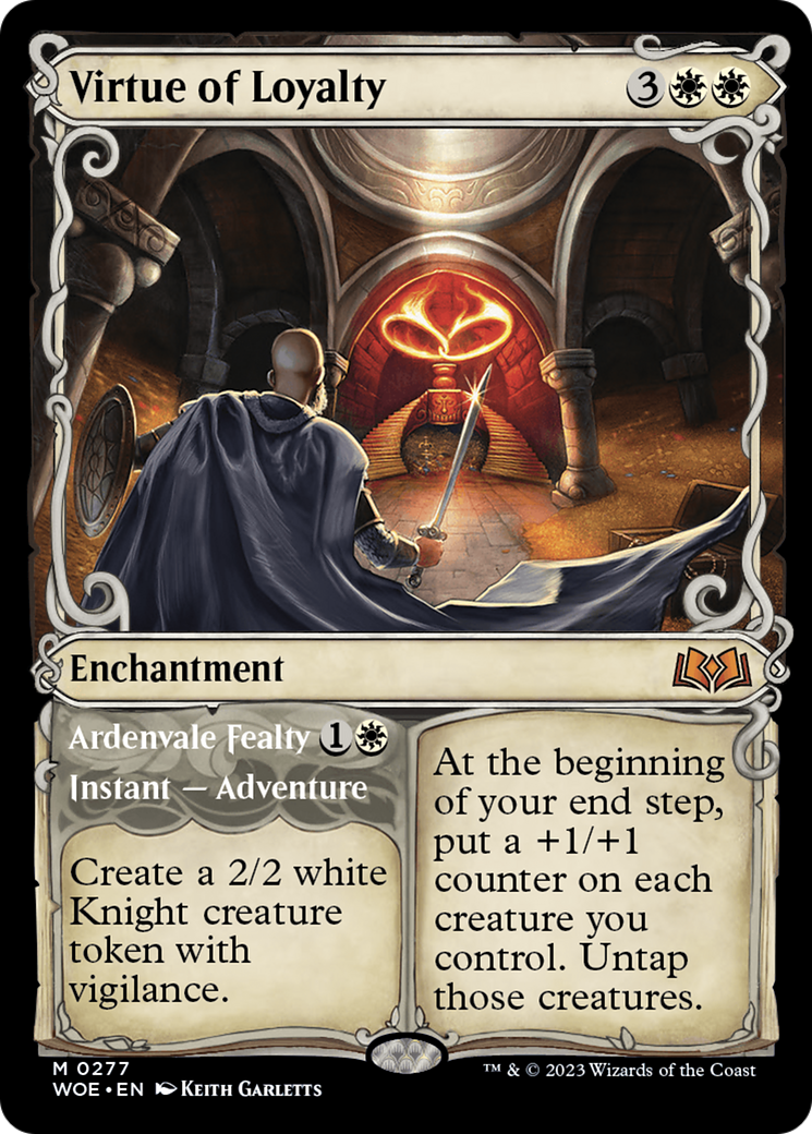 Image of Virtue of Loyalty // Ardvenvale Fealty (Showcase) [Wilds of Eldraine]