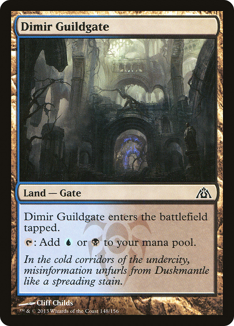 Image of Dimir Guildgate [Dragon's Maze]