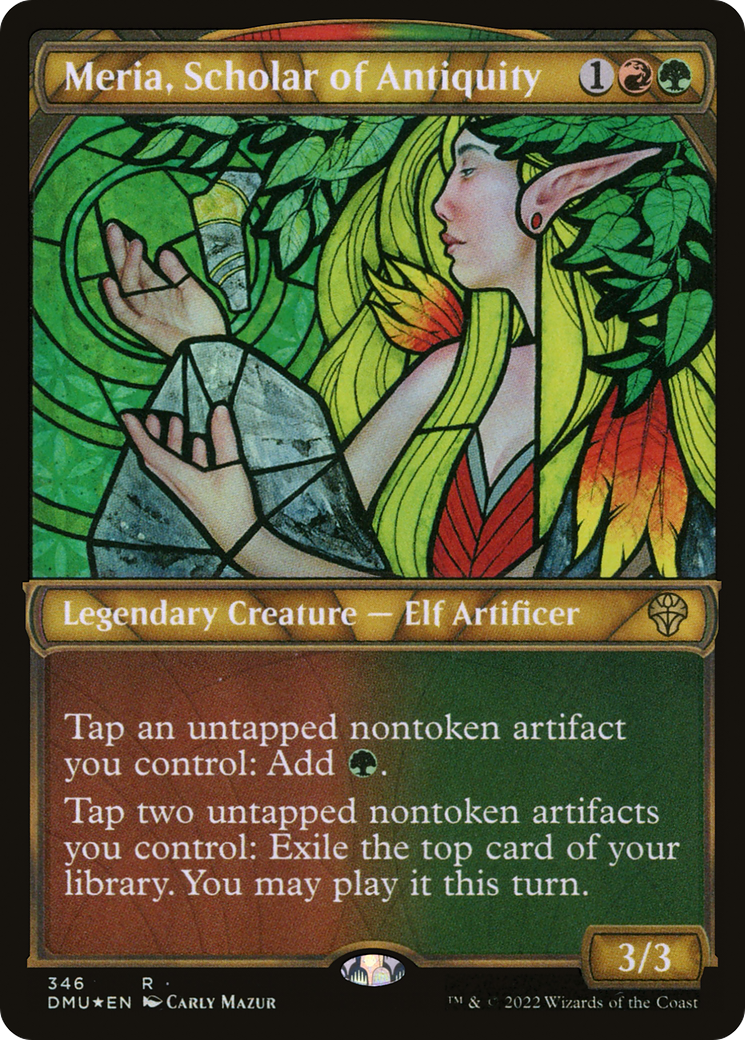 Image of Meria, Scholar of Antiquity (Showcase Textured) [Dominaria United]