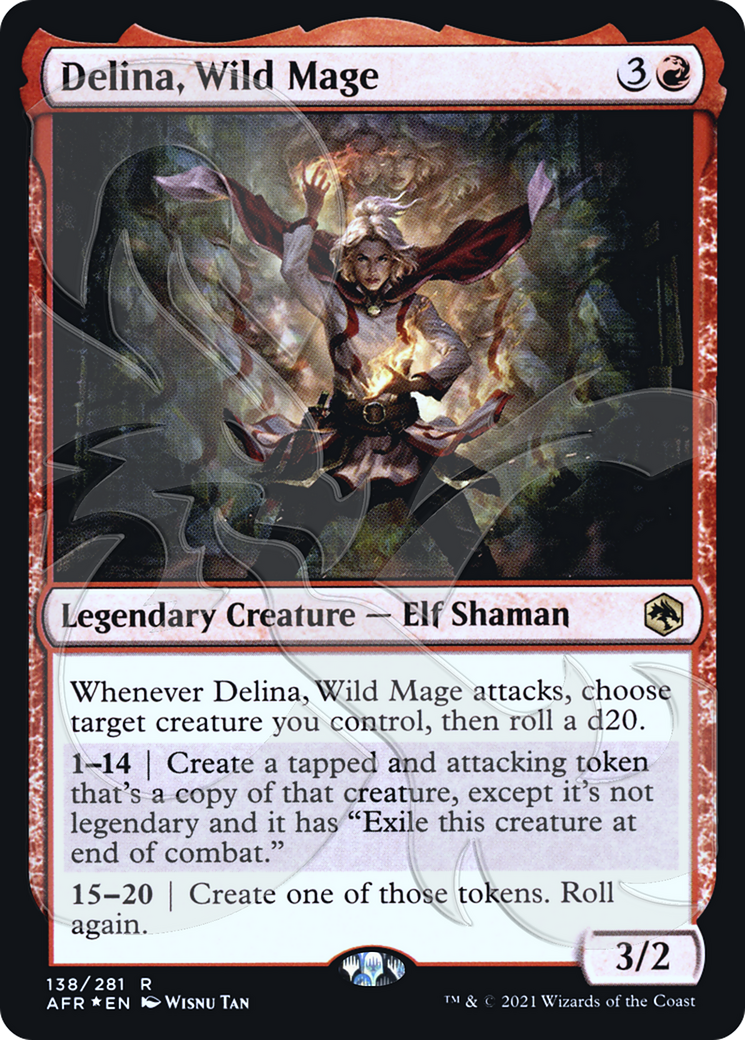 Image of Delina, Wild Mage (Ampersand Promo) [Dungeons & Dragons: Adventures in the Forgotten Realms Promos]