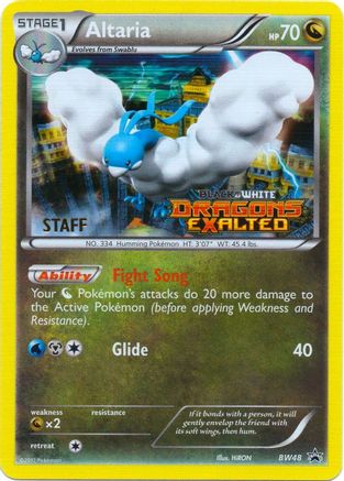 Image of Altaria (BW48) (Staff Prerelease Promo) [Black & White: Black Star Promos]