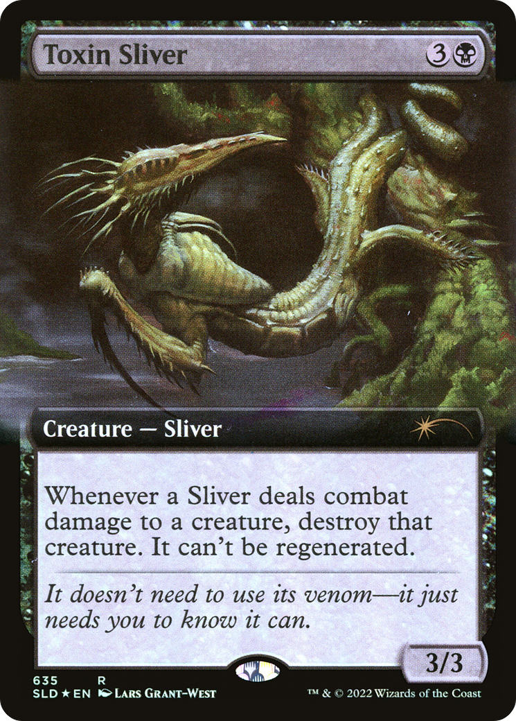 Image of Toxin Sliver (Extended Art) [Secret Lair Drop Promos]