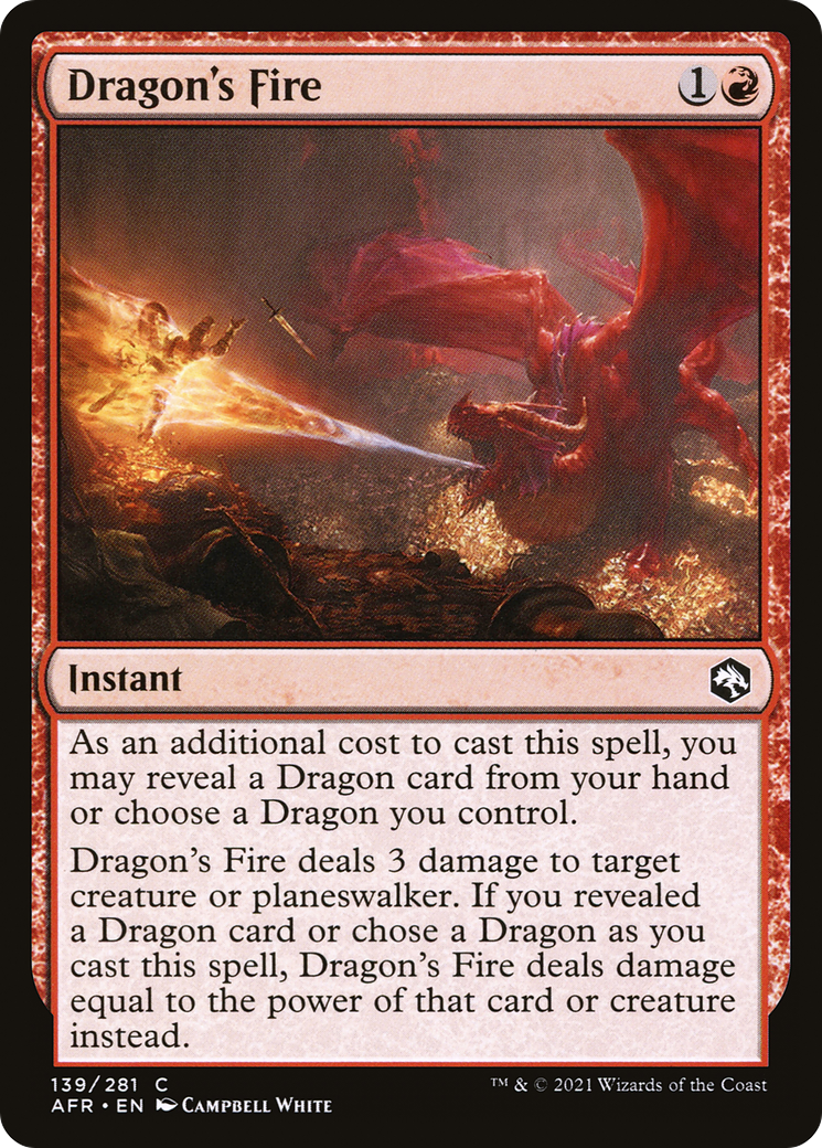 Image of Dragon's Fire [Dungeons & Dragons: Adventures in the Forgotten Realms]