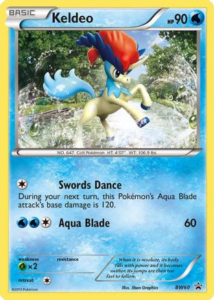 Image of Keldeo (BW60) (Non Holo) [Black & White: Black Star Promos]