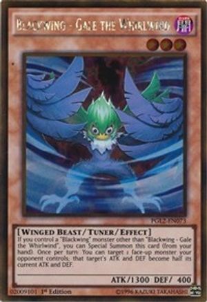 Blackwing - Gale the Whirlwind [PGL2-EN073] Gold Rare