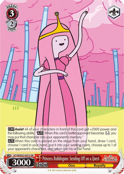 Image of Princess Bubblegum: Sending Off on a Quest (AT/WX02-041S SR) [Adventure Time]