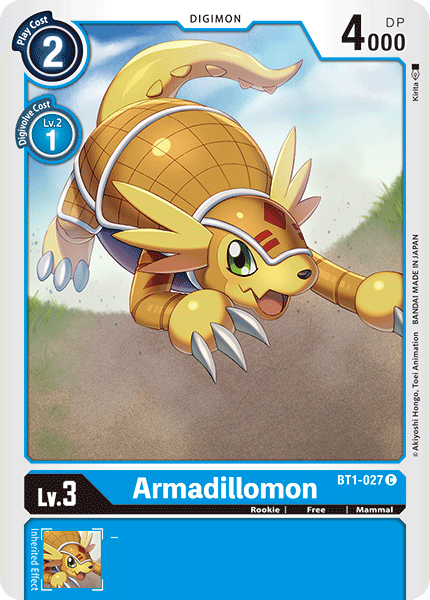Image of Armadillomon [BT1-027] [Release Special Booster Ver.1.0]