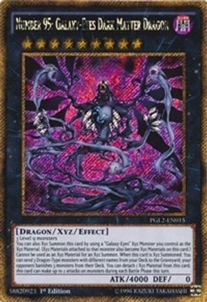 Image of Number 95: Galaxy-Eyes Dark Matter Dragon [PGL2-EN015] Gold Secret Rare