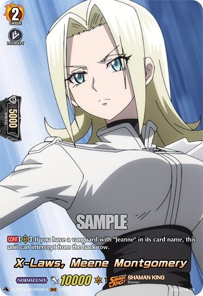 Image of X-Laws, Meene Montgomery (D-TB03/SKR058EN) [Shaman King]