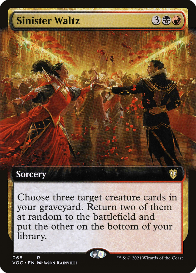 Image of Sinister Waltz (Extended Art) [Innistrad: Crimson Vow Commander]