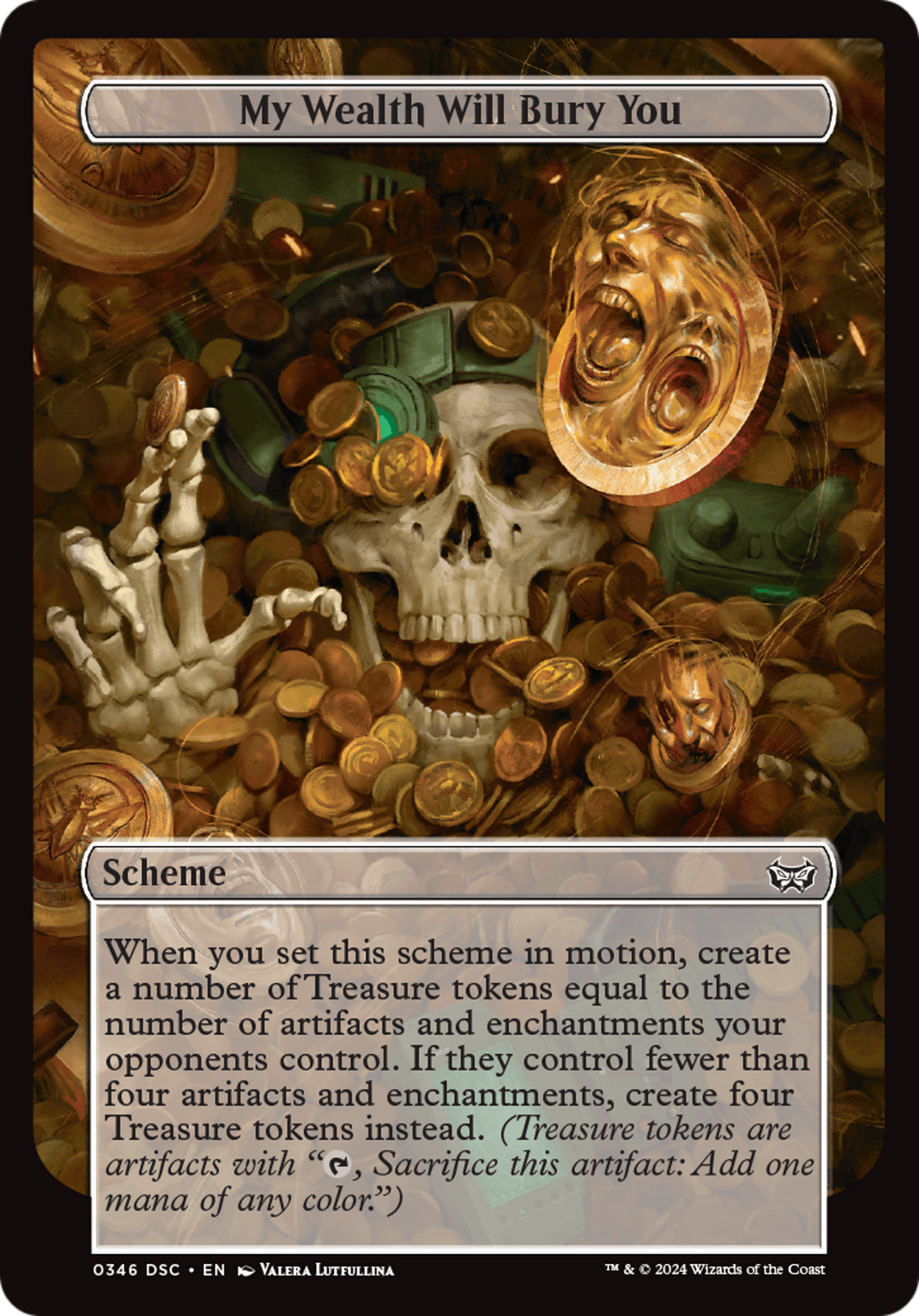 Image of My Wealth Will Bury You (Full Art) [Duskmourn: Archenemy]