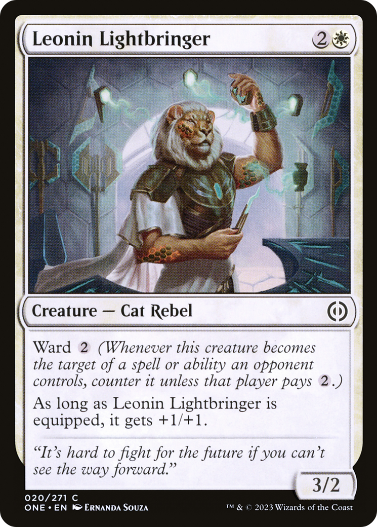 Image of Leonin Lightbringer [Phyrexia: All Will Be One]
