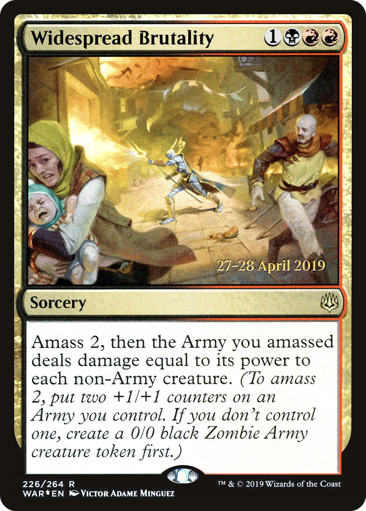 Image of Widespread Brutality [War of the Spark Prerelease Promos]