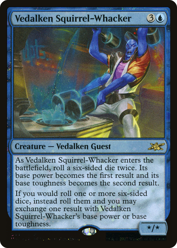 Image of Vedalken Squirrel-Whacker (Galaxy Foil) [Unfinity]
