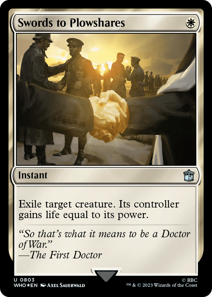 Image of Swords to Plowshares (Surge Foil) [Doctor Who]