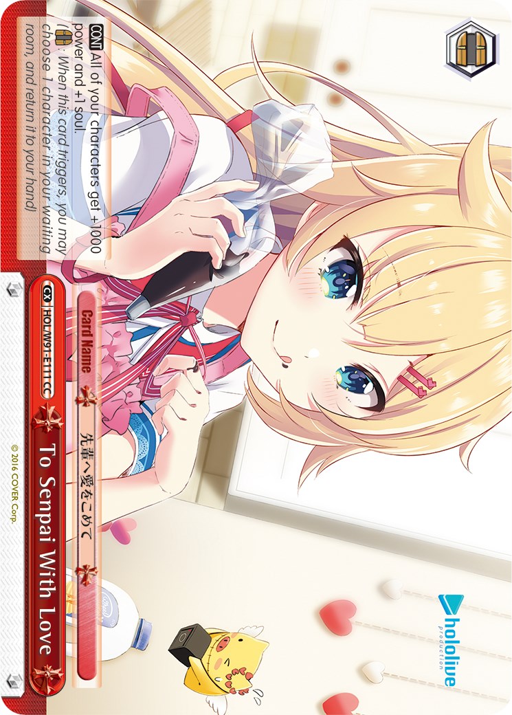 Image of To Senpai With Love (HOL/W91-E111 CC) [hololive production]