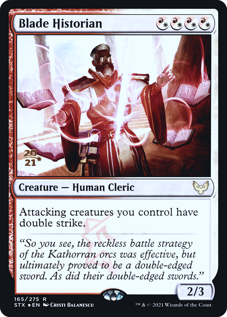 Image of Blade Historian [Strixhaven: School of Mages Prerelease Promos]