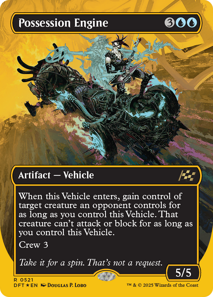 Image of Possession Engine (Borderless) (First-Place Foil) [Aetherdrift]