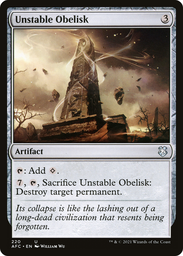 Image of Unstable Obelisk [Dungeons & Dragons: Adventures in the Forgotten Realms Commander]