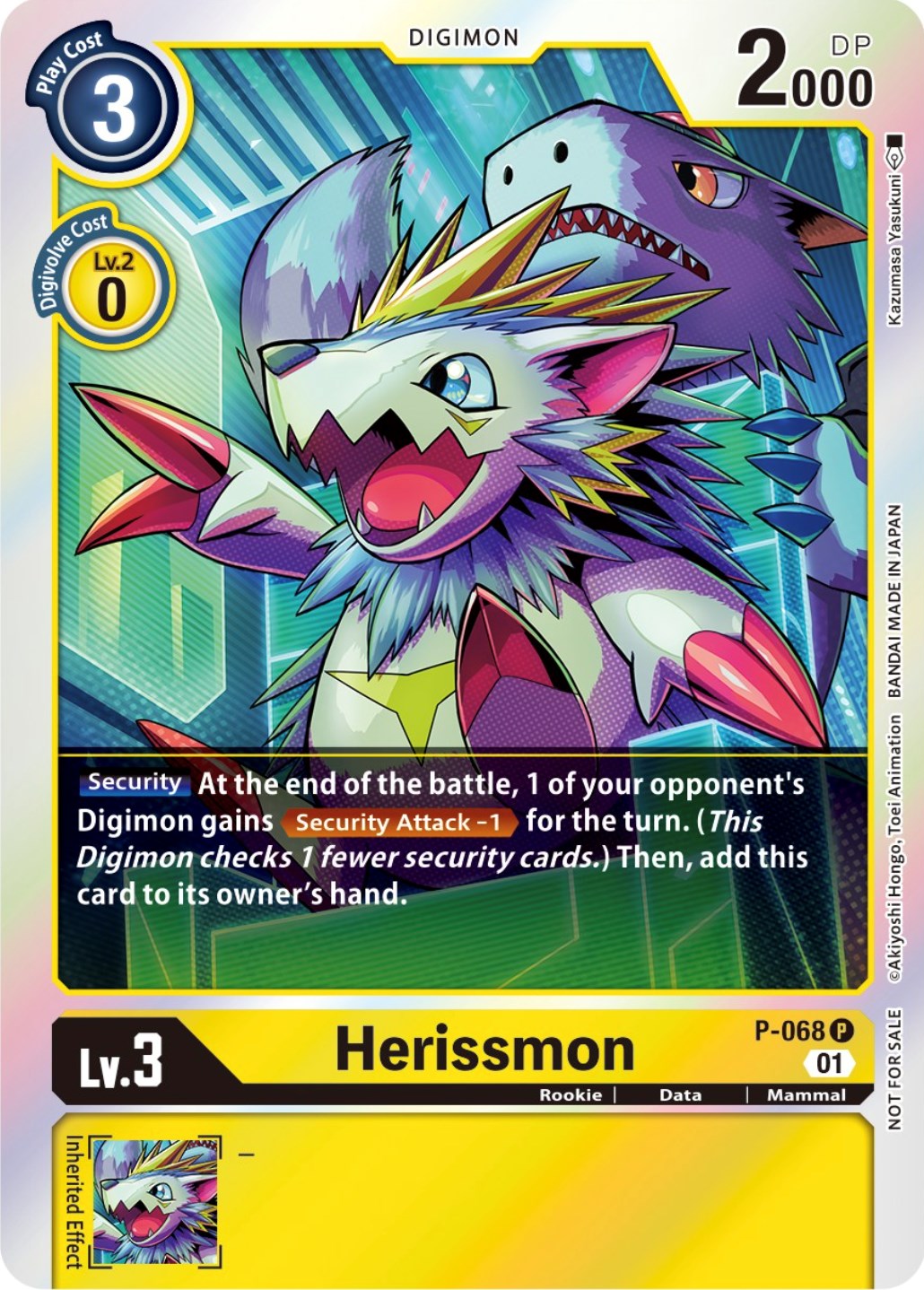 Image of Herissmon [P-068] (Limited Card Pack) [Promotional Cards]