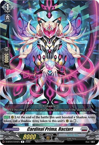 Image of Cardinal Prima, Ractart (D-BT04/044EN) [Awakening of Chakrabarthi]