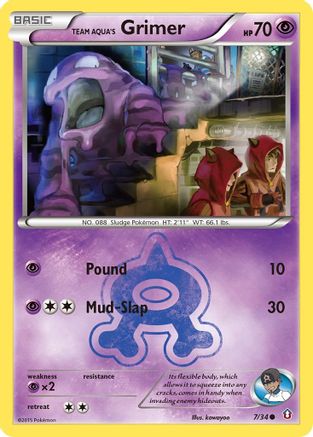 Image of Team Aqua's Grimer (7/34) [XY: Double Crisis]