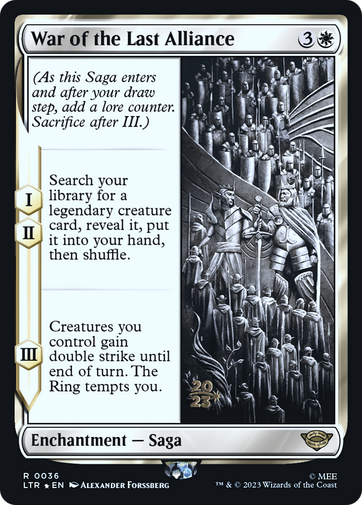Image of War of the Last Alliance [The Lord of the Rings: Tales of Middle-Earth Prerelease Promos]