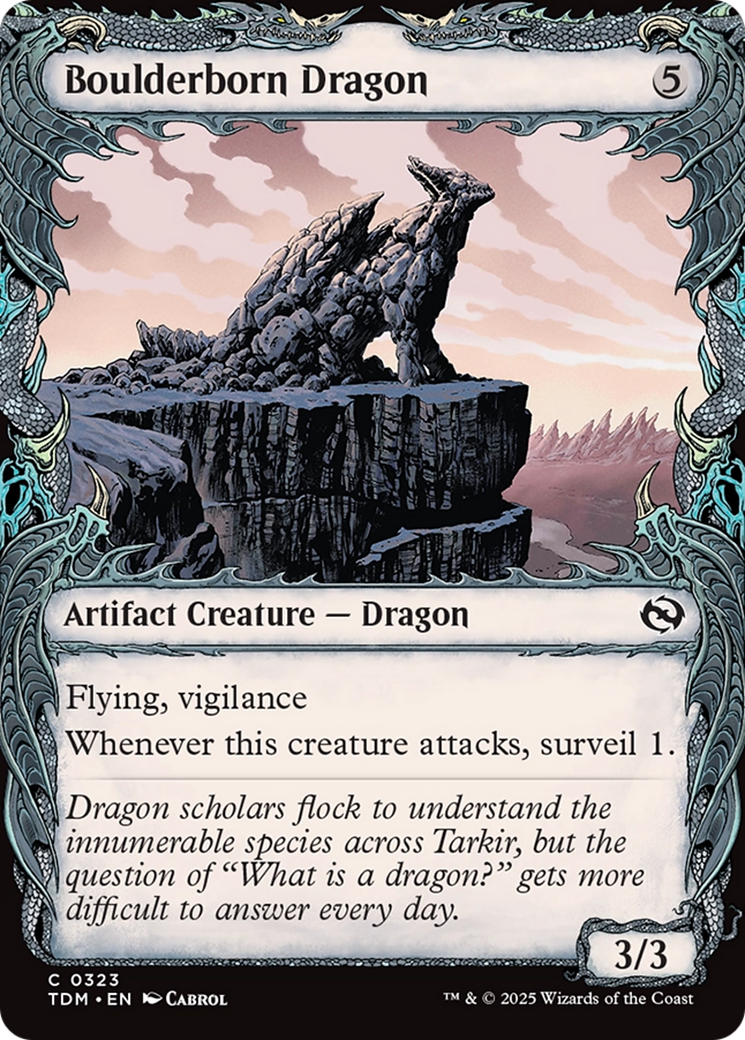 Image of Boulderborn Dragon (Showcase) [Tarkir: Dragonstorm]
