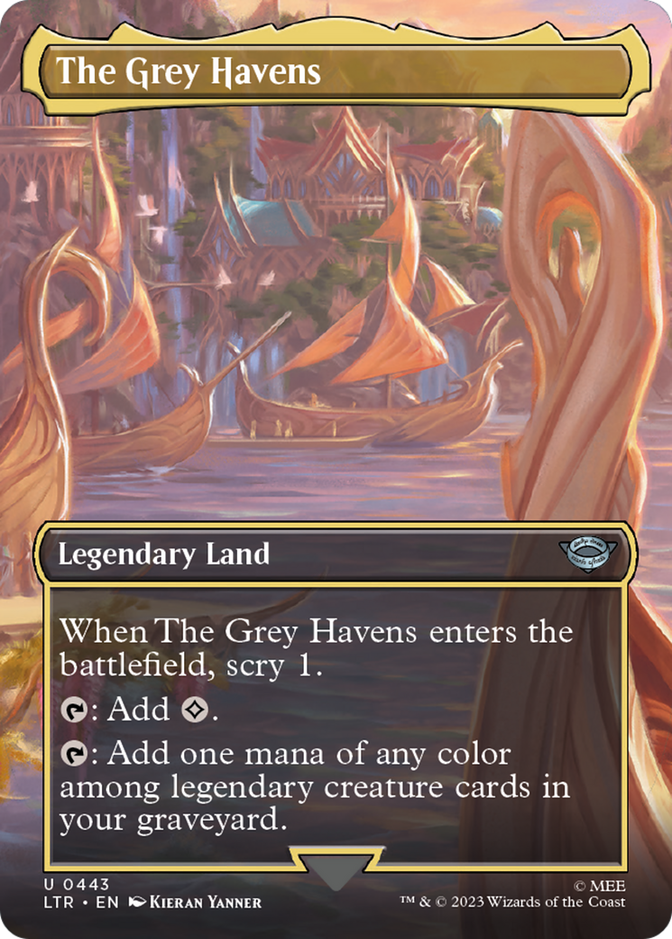 Image of The Grey Havens (Borderless Alternate Art) [The Lord of the Rings: Tales of Middle-Earth]
