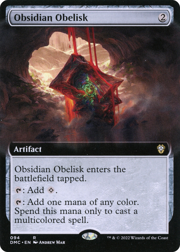 Image of Obsidian Obelisk (Extended Art) [Dominaria United Commander]