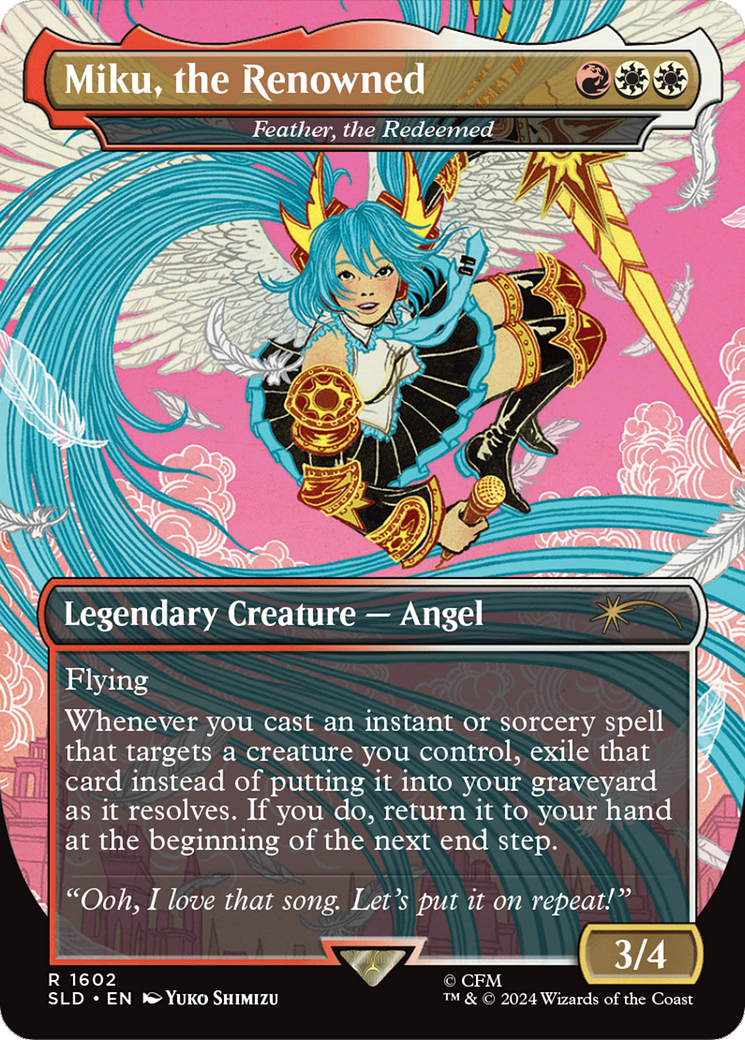 Image of Miku, the Renowned - Feather, the Redeemed (Japanese) [Secret Lair Drop Series]