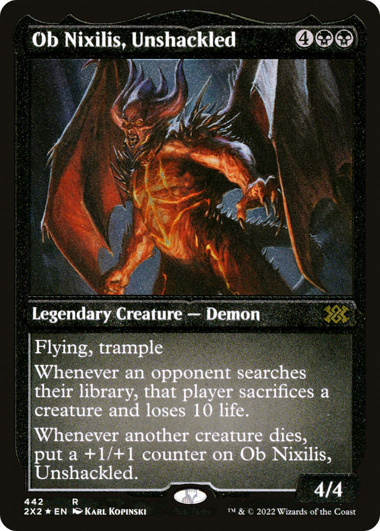 Image of Ob Nixilis, Unshackled (Foil Etched) [Double Masters 2022]