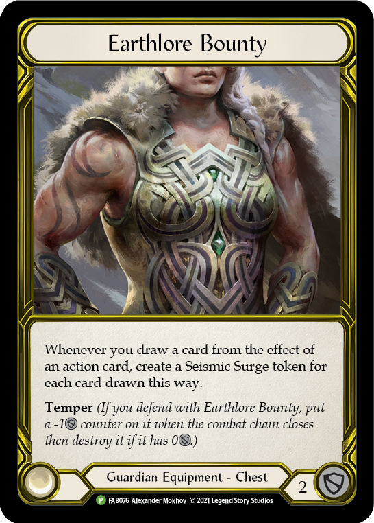 Image of Earthlore Bounty (Golden) [FAB076] (Promo)  Cold Foil