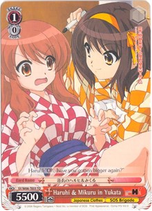 Image of Haruhi & Mikuru in Yukata (SY/W08-TE03 TD) [The Melancholy of Haruhi Suzumiya]