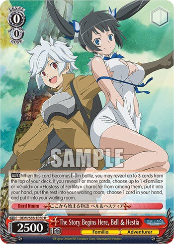 Image of The Story Begins Here, Bell & Hestia (DDM/S88-E050 R) [Is it Wrong to Try to Pick Up Girls in a Dungeon?]