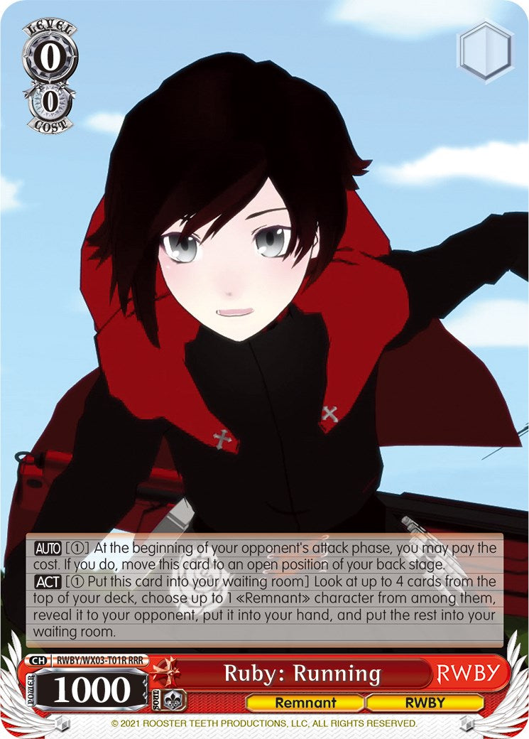 Image of Ruby: Running (RWBY/WX03-T01R RRR) [RWBY]