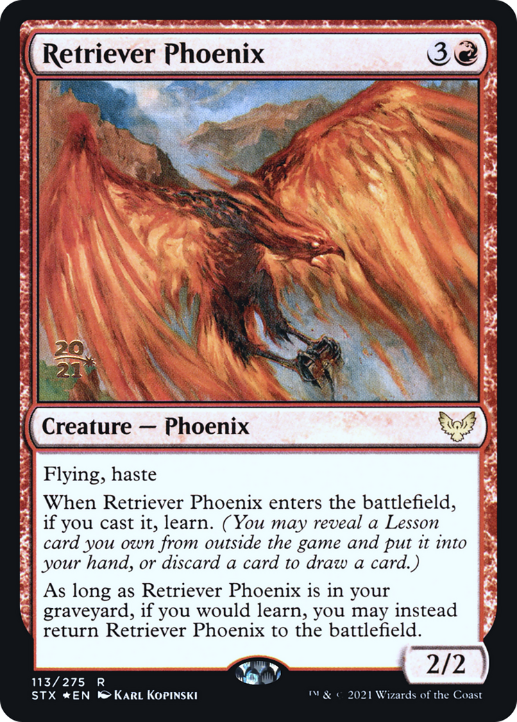 Image of Retriever Phoenix [Strixhaven: School of Mages Prerelease Promos]