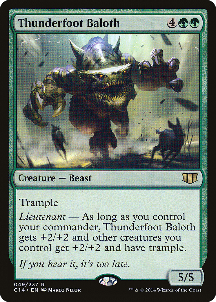 Image of Thunderfoot Baloth [Commander 2014]